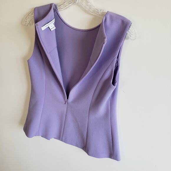 Diane Von Furstenberg Lilac Mallorie Peplum Top - Picture 7 of 8